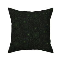 Black and Green Witchcraft Pattern - Dark Academia Halloween