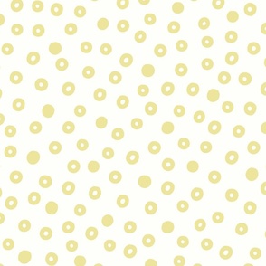 Bed 02- Yellow Dots on Cream