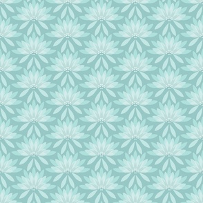 Garden Grace / Floral / Cottagecore / Tranquil Teal / Small