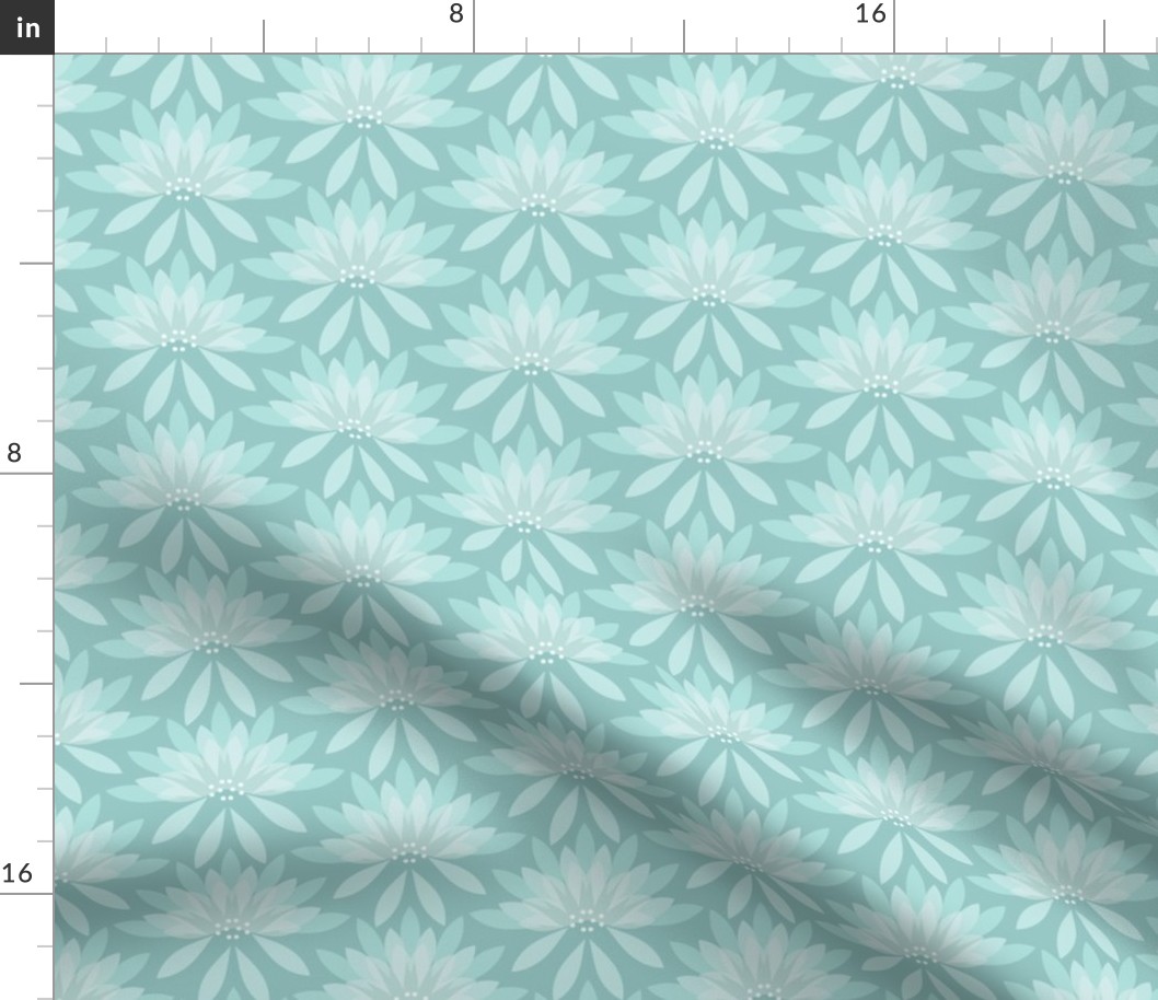 Garden Grace / Floral / Cottagecore / Tranquil Teal / Small