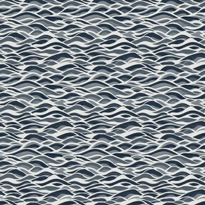 Monochromatic sea - ocean waves in paynes grey S