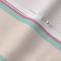 Wide Stripes - Pink & Green