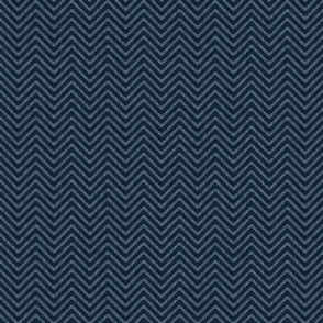 Chevron Texture - Navy Blue / Medium