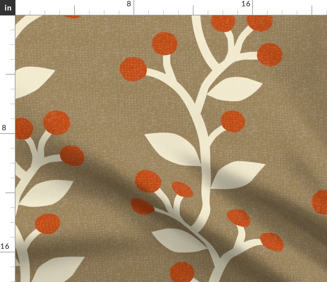 Berry Branches Beige - Large