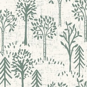 Rustic Woods_Whimsy Forest_Medium_Cream Green Bay_Hufton Studio 