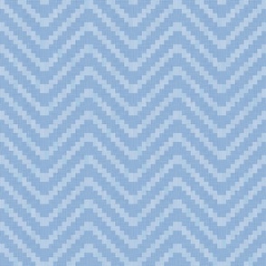 Chevron Texture - Sky Blue Shades / Large