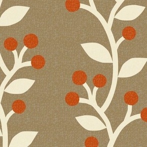 Berry Branches Beige