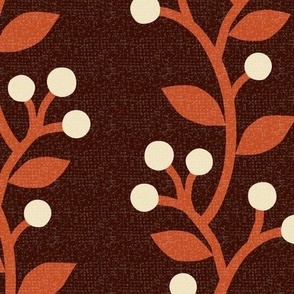 Berry Branches Maroon
