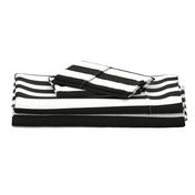 Black/ White stripe Vertical - Medium