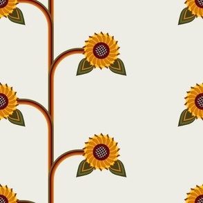 retro sunflower 