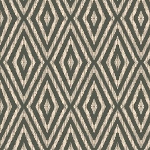 Rustic Geometric Tropical Textured I-Kat-Dark Green