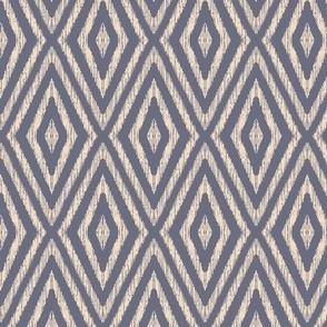 Rustic Geometric Tropical Textured I-Kat-Smokey Blue