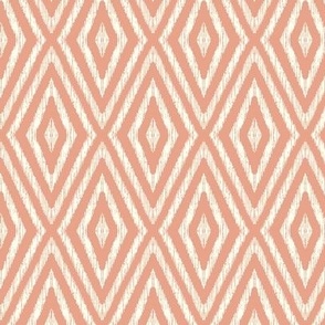 Rustic Geometric Tropical Textured I-Kat-Coral Peach