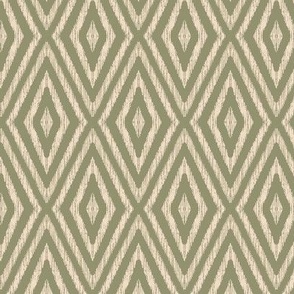 Rustic Geometric Tropical Textured I-Kat-Jungle Green