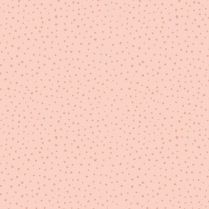 Boho Peach polka dot