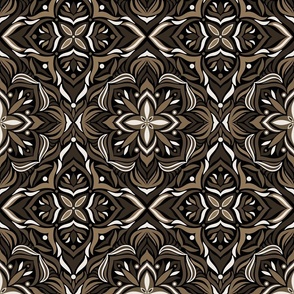 Boho_Maximalist_Geometric Sepia Dark