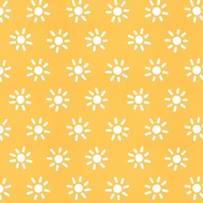 (Sm) Mini Boho Sun Yellow #minimal #Summer #coastal #Summer #boho #yellow #optimistic #spoonflowercollection