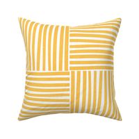 (L) Abstract Geometric Stripes/checks pastel Yellow #minimal #retro #Summer #blueandwhite #stripes #spoonflowercollection