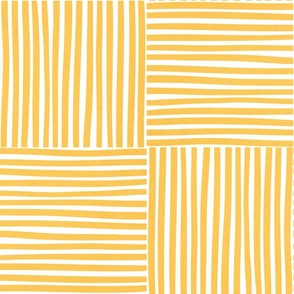 (M) Abstract Geometric Stripes/checks pastel Yellow #minimal #retro #Summer #blueandwhite #stripes #spoonflowercollection