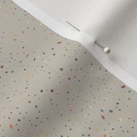 Buff Sand Beige Confetti Bursts Scattered Dots in Earth Tone Multi Colors