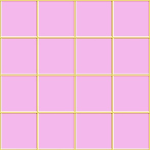 Tween Pink Windowpane Grid