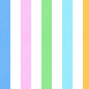 MEDIUM • Geo Retro Rainbow Stripes 2. +Aqua and Green #minimal #positive #retro #70s #colourful