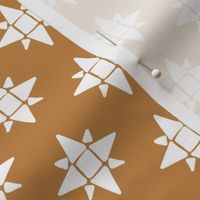 Quilted Geometric Advent Star on Gold