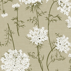 Queen Anne's Lace Soft Sage Large