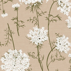 Queen Anne's Lace Tan Large
