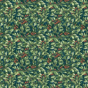 Red Winter Berries | William Morris Inspired collection