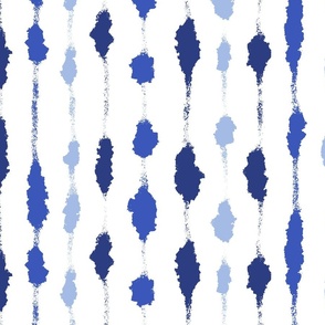 blue vertical brush strokes on white