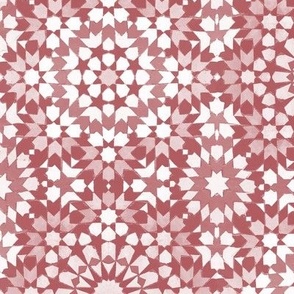 Moroccan Mosaic bordeaux inverted - big scale