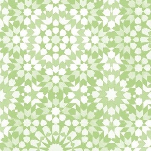 Moroccan Mosaic green inverted - big scale