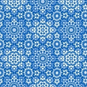 Moroccan Mosaic blue inverted - small scale