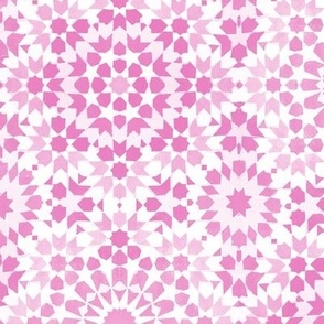 Moroccan Mosaic pink - big scale