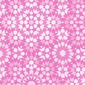 Moroccan Mosaic pink inverted - big scale