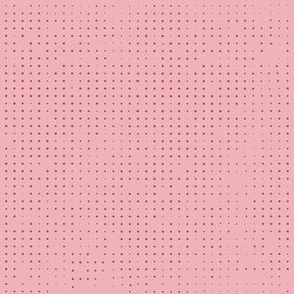 Halftone polka dots in carnation pink and fandango pink