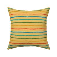 Golden Lemon Yellow Texture Bright Multi Summer Colored Freehand Classic Stripes