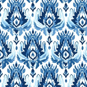 Ikat Fusion | Shades of Blue