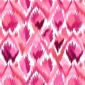 Ikat Fusion | Pink Feather Boa