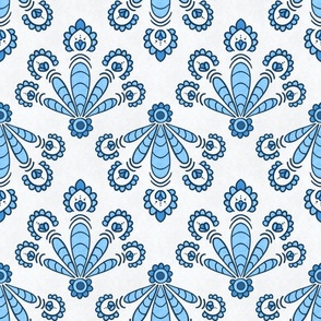 Medallion Cottage Blue Floral Large