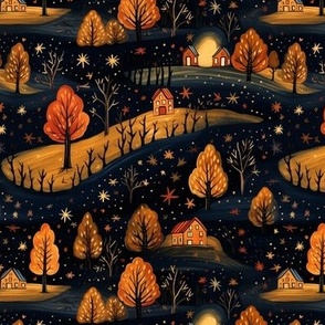 fall stary night