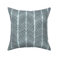 Chevron Marks in Navy and Ice Blue