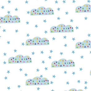 Clouds and stars - Large
