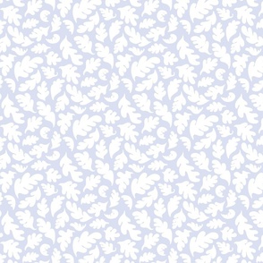 Matisse Oak Leaves blue and white all over - small 8in - 23-01-02W