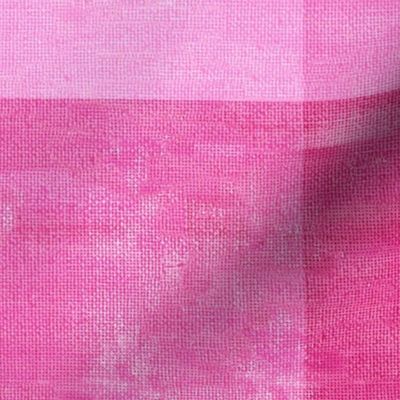 pink gingham oil paint large scale