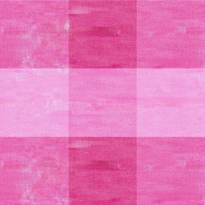 pink gingham oil paint large scale