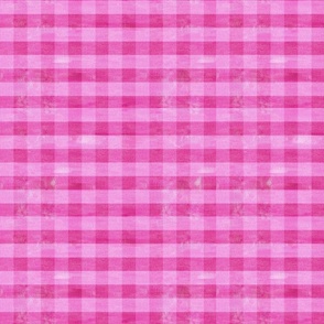 pink gingham oil paint tiny