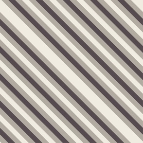 diaogonal - bone beige_ cloudy silver_creamy white_ purple brown - stripes