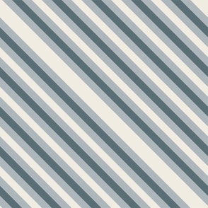 diaogonal - creamy white_ french grey_ marble blue teal - stripes